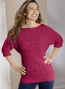 Pullover in Fledermausform