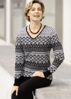 Pullover in Jacquard-Dessin