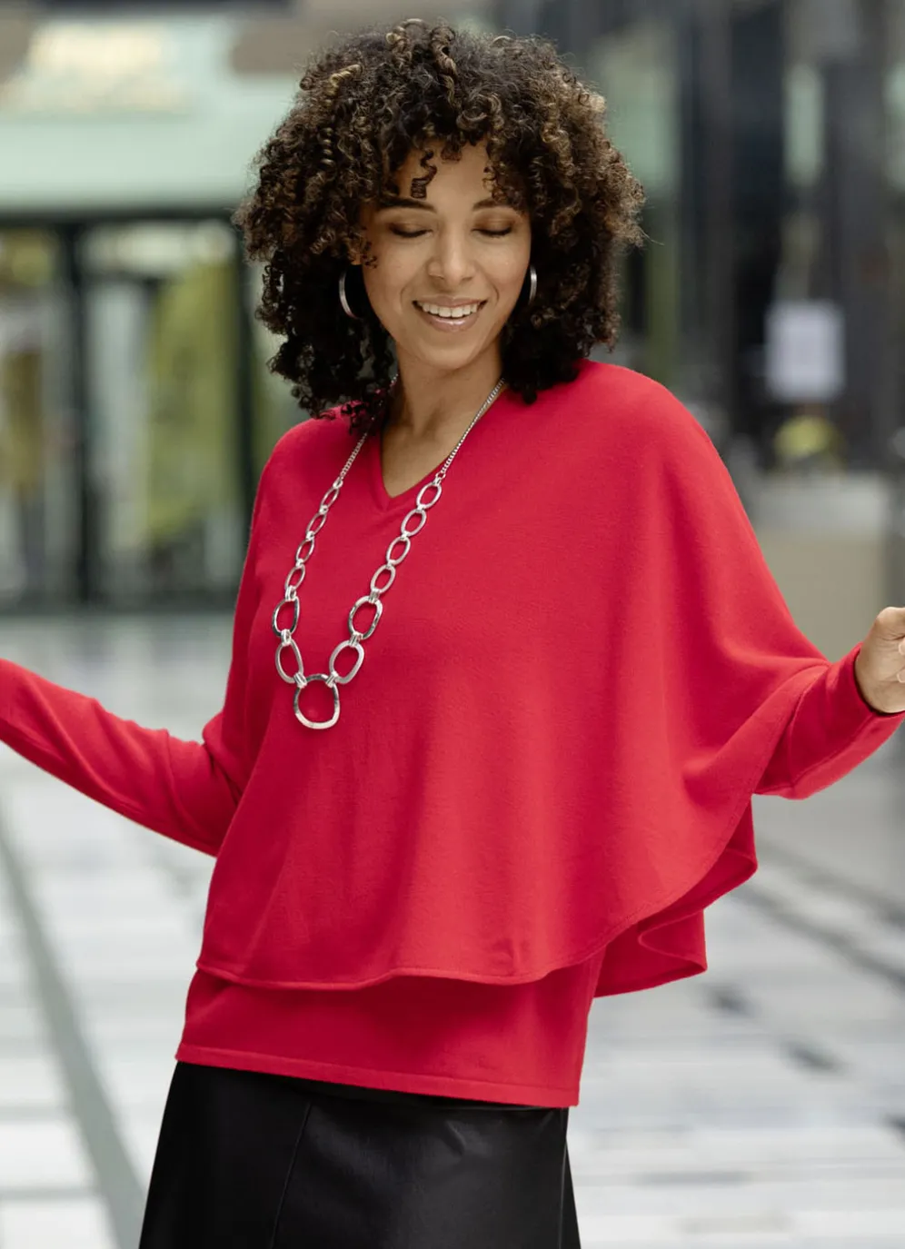 Pullover in 2-Lagen-Look