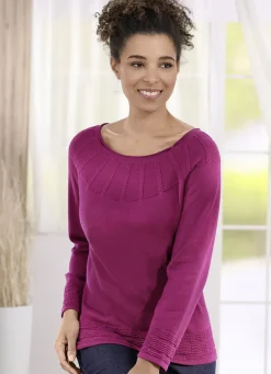 Pullover in Strukturmix