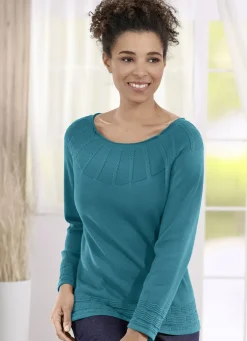 Pullover in Strukturmix