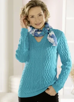 Pullover in Strukturmix