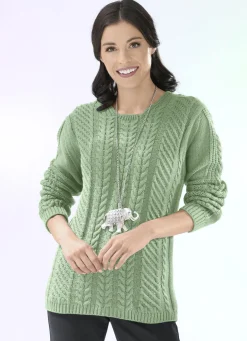 Pullover in Strukturmix