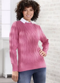 Pullover in Strukturmix