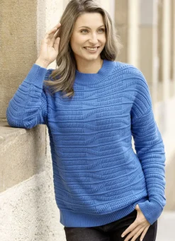 Pullover in Strukturmix