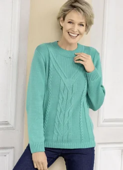 Pullover in Strukturmustermix