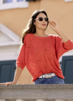 Pullover mit edlen Glitzerakzenten