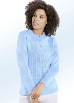 Pullover mit floraler Struktur