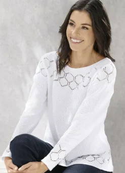 Pullover mit nachhaltig recycelter Baumwolle