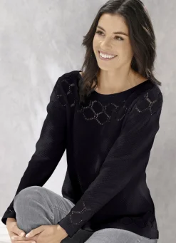 Pullover mit nachhaltig recycelter Baumwolle