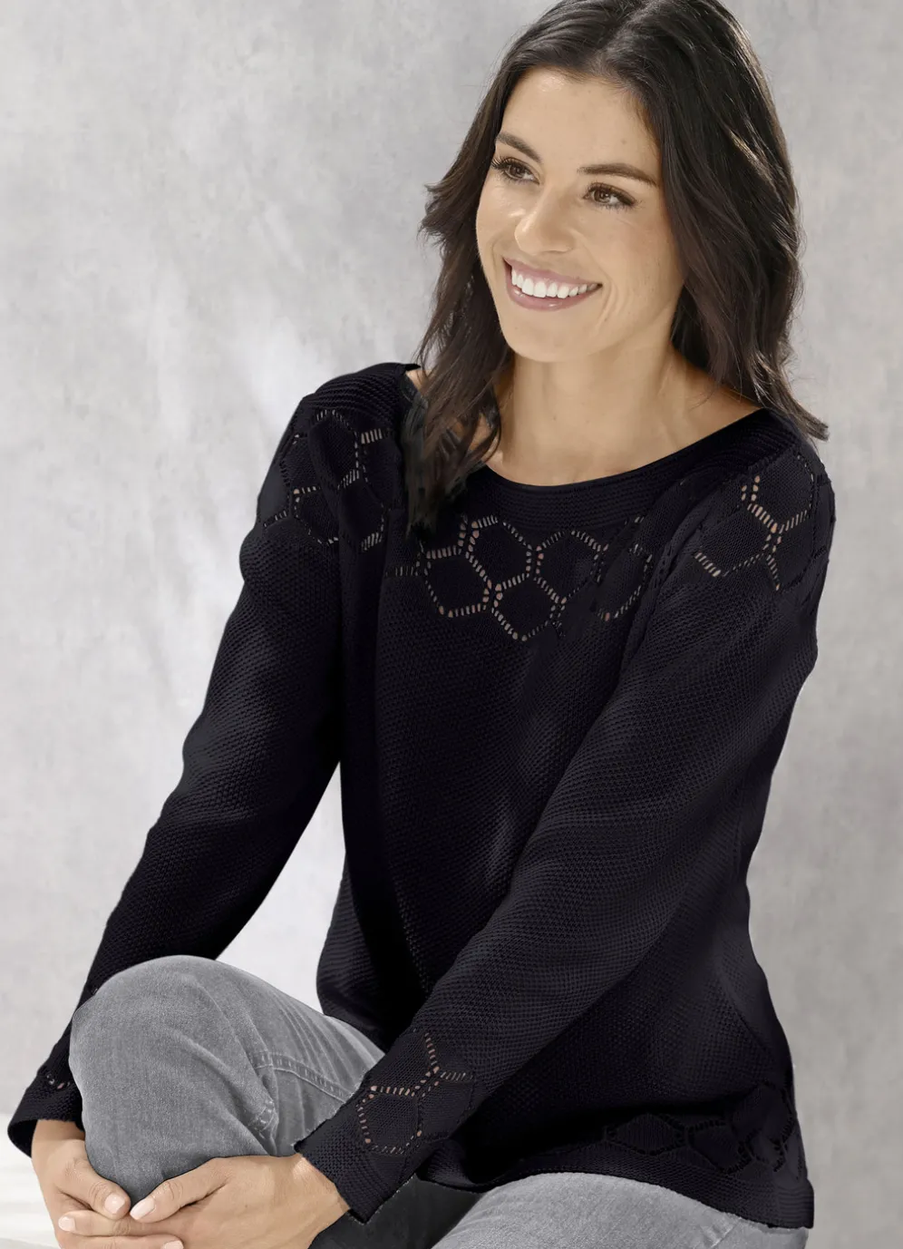 Pullover mit nachhaltig recycelter Baumwolle