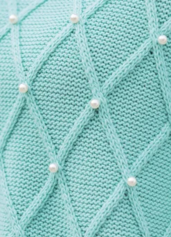 Pullover mit Perlenzier