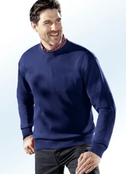 Pullover mit rundem Halsausschnitt in 5 Farben
