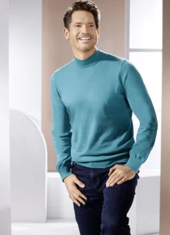 Pullover mit Stehkragen in 4 Farben