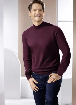 Pullover mit Stehkragen in 4 Farben