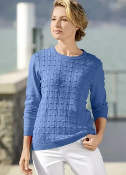 Pullover mit streckendem Strukturmuster