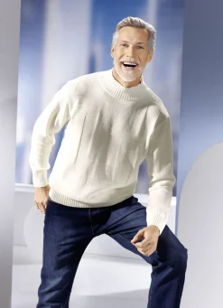 Pullover mit Strukturdessin in 3 Farben