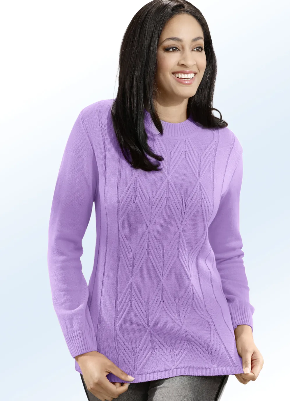 Pullover mit Strukturmix