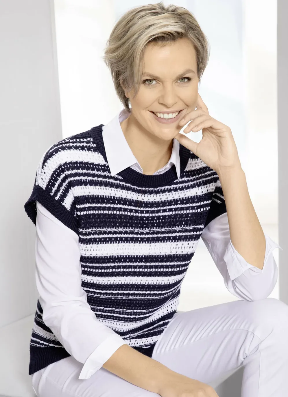 Pullunder in Ringeldessin