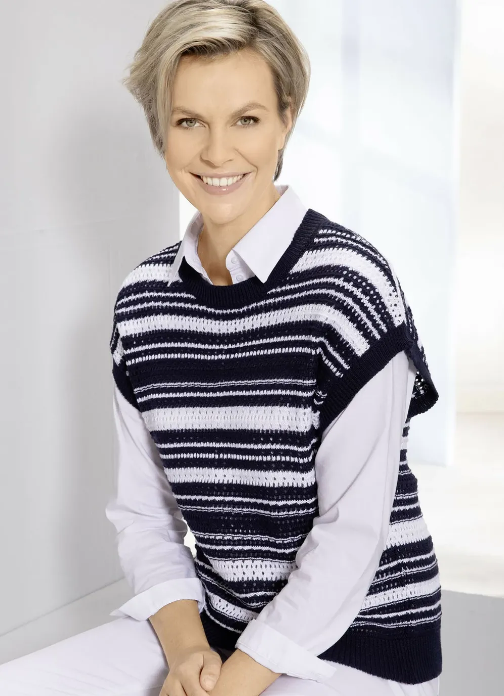 Pullunder in Ringeldessin