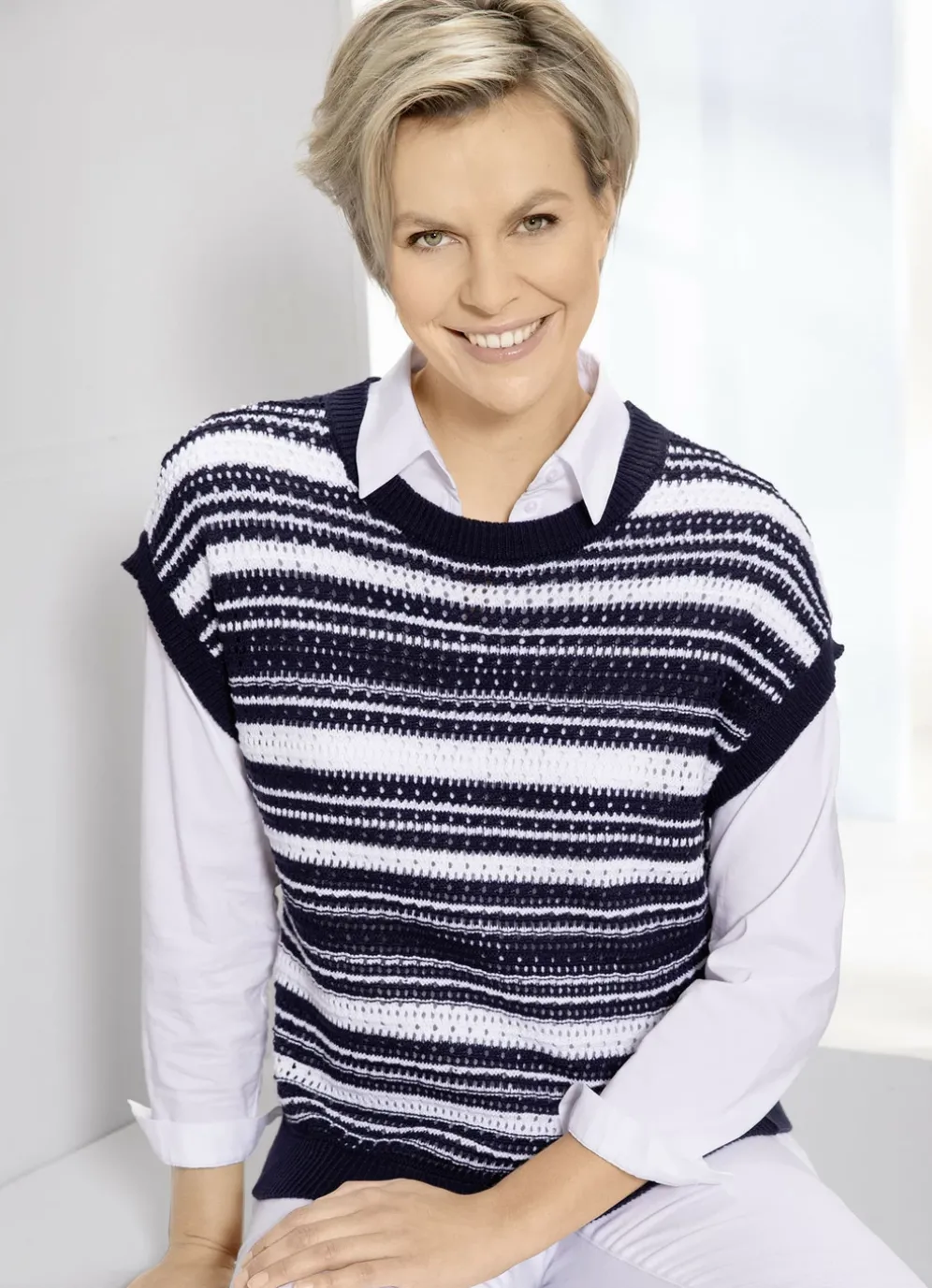 Pullunder in Ringeldessin