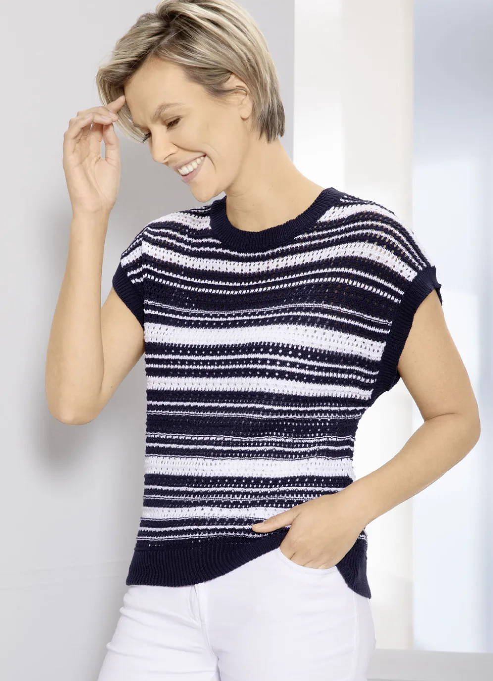 Pullunder in Ringeldessin