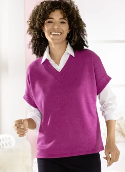 Pullunder mit Rippenakzenten