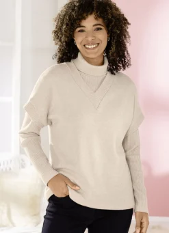 Pullunder mit Rippenakzenten