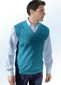 Pullunder mit Strukturmuster in 3 Farben