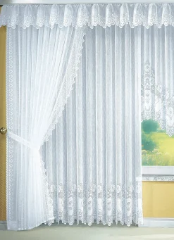 Querbehang mit leicht gebogtem Abschluss