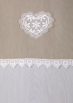 Raffgardinen-Garnitur in Leinenoptik