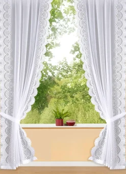 Raffgardinen-Garnitur mit Universalschienenband