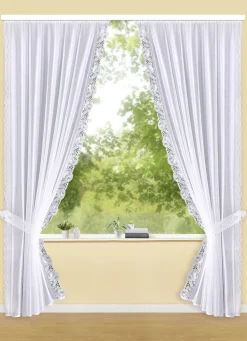 Raffgardinen-Garnitur mit Automatikfaltenband