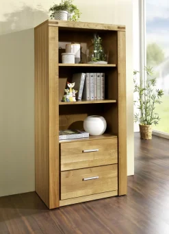 Regal mit Massivholzfronten