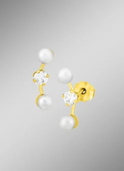Reizende Ohrstecker mit Süßwasser-Zuchtperlen