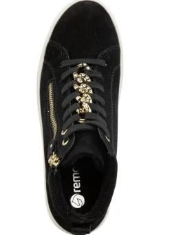 Remonte Bootie mit funkelnder Zierkette an der Schnürung