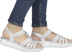 Remonte Riemchen-Sandale mit Metallschmuck