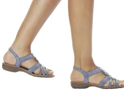 Remonte Riemchen-Sandalen mit Metallschmuck