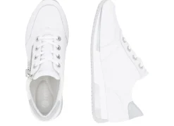 Remonte Schnür-Sneaker mit silberfarben schimmerndem Kontrast-Besatz