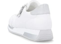 Remonte Schnür-Sneaker mit silberfarben schimmerndem Kontrast-Besatz