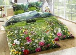 Renforcé Bettwäsche-Garnitur aus 100% Baumwolle