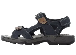 Rieker, klassische Herren-Trekkingsandalen, aus Leder