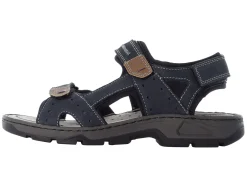 Rieker, klassische Herren-Trekkingsandalen, aus Leder