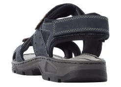 Rieker, klassische Herren-Trekkingsandalen, aus Leder