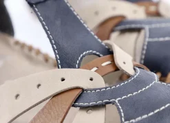 Rieker, leichte Damen-Sandalen, Weite G, mit Klettverschluss