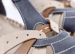 Rieker, leichte Damen-Sandalen, Weite G, mit Klettverschluss