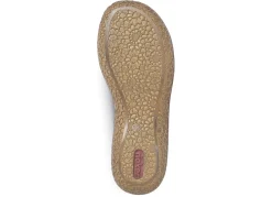 Rieker, modische Damen-Pantoletten, Weite H, mit Klettverschluss