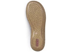 Rieker, modische Damen-Pantoletten, Weite H, mit Klettverschluss