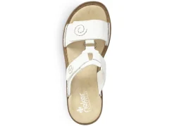 Rieker, modische Damen-Pantoletten, Weite H, mit Klettverschluss