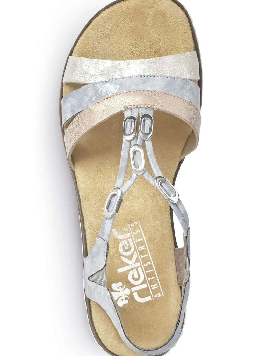 Rieker, modische Damen-Sandalen, mit Gummizug